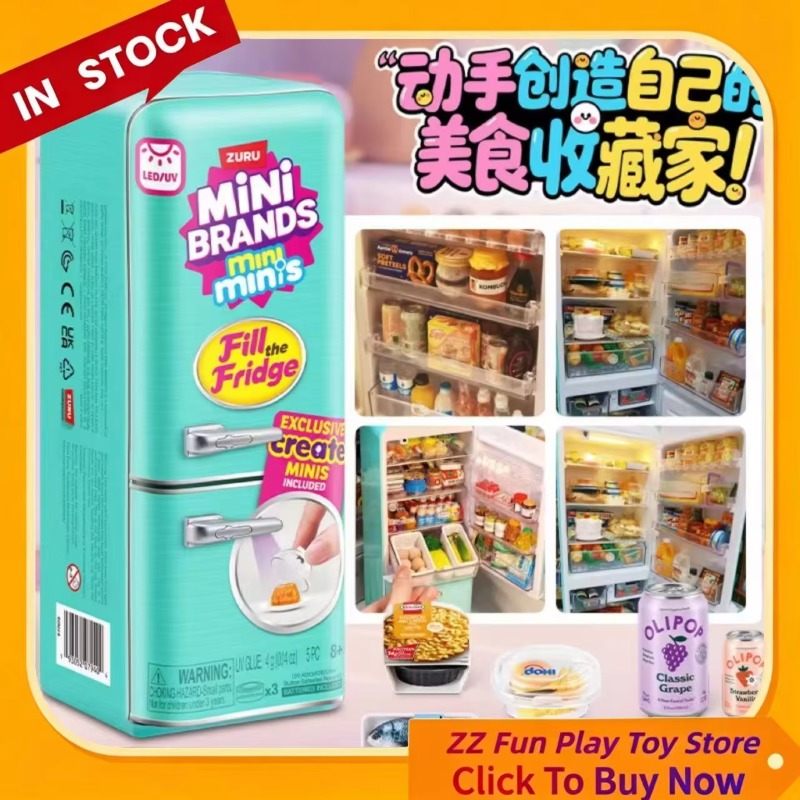 Kids First Education - Genuine ZURU Mini Fridge Set Play