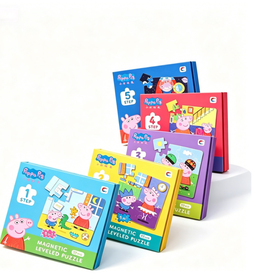 Kids Education Level - Peppa Pig Magnetic Puzzles for Kids,