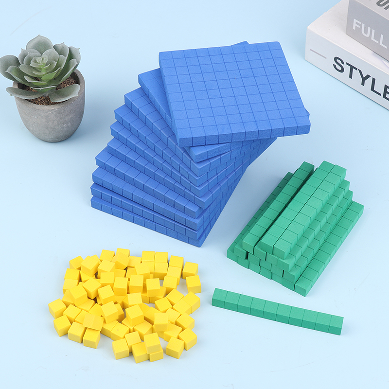 130Pcs Base Ten Blocks Set, Ma - Math Manipulative Set ulasan dan harga