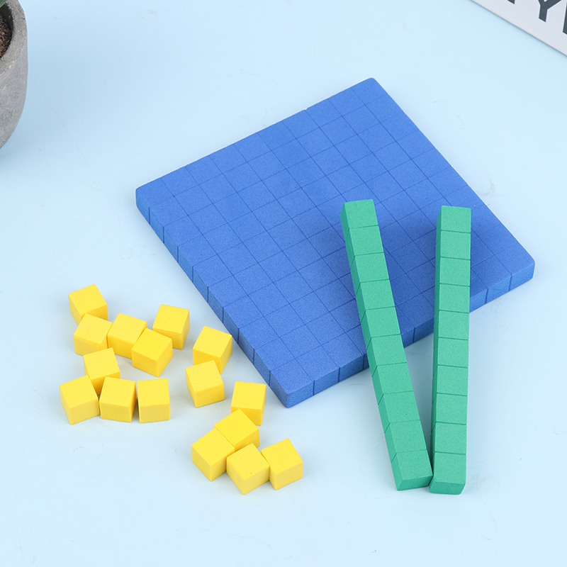 130Pcs Base Ten Blocks Set, Ma - Math Manipulative Set ulasan dan harga