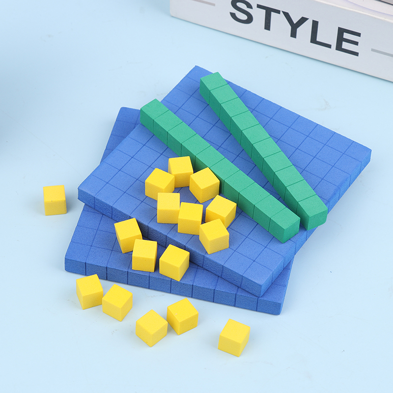130Pcs Base Ten Blocks Set, Ma - Math Manipulative Set ulasan dan harga
