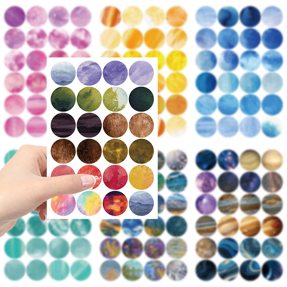 8pcs Monet Garden Round Dots G - Kids Education Account ulasan dan harga