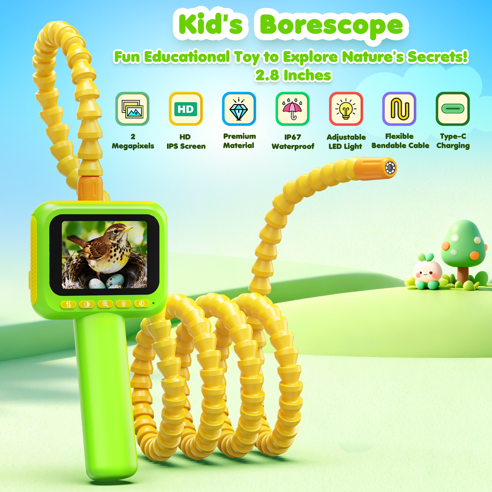 Endoscope for Kid Snake Camera - Kids Outdoor Education ulasan dan harga