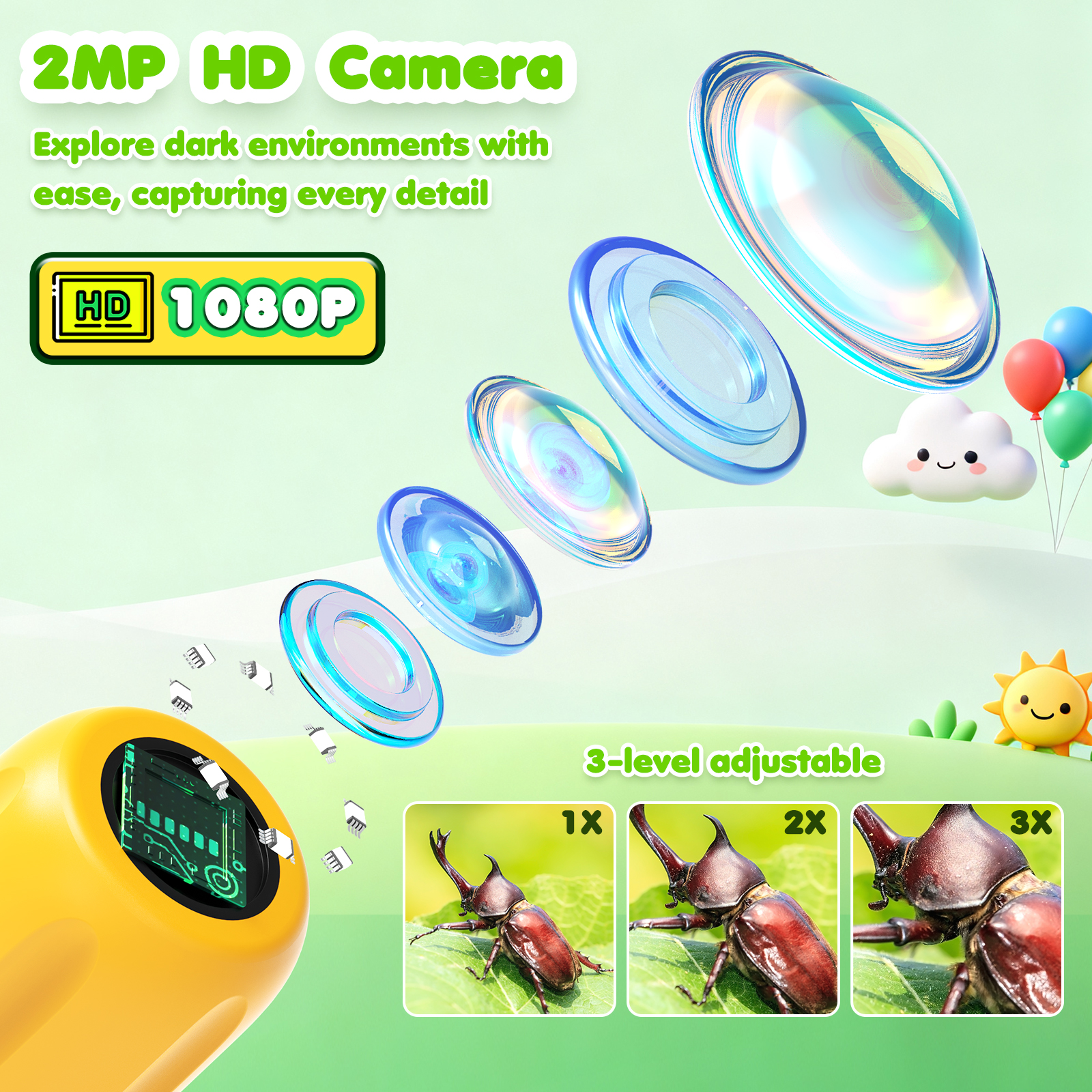 Endoscope for Kid Snake Camera - Kids Outdoor Education ulasan dan harga
