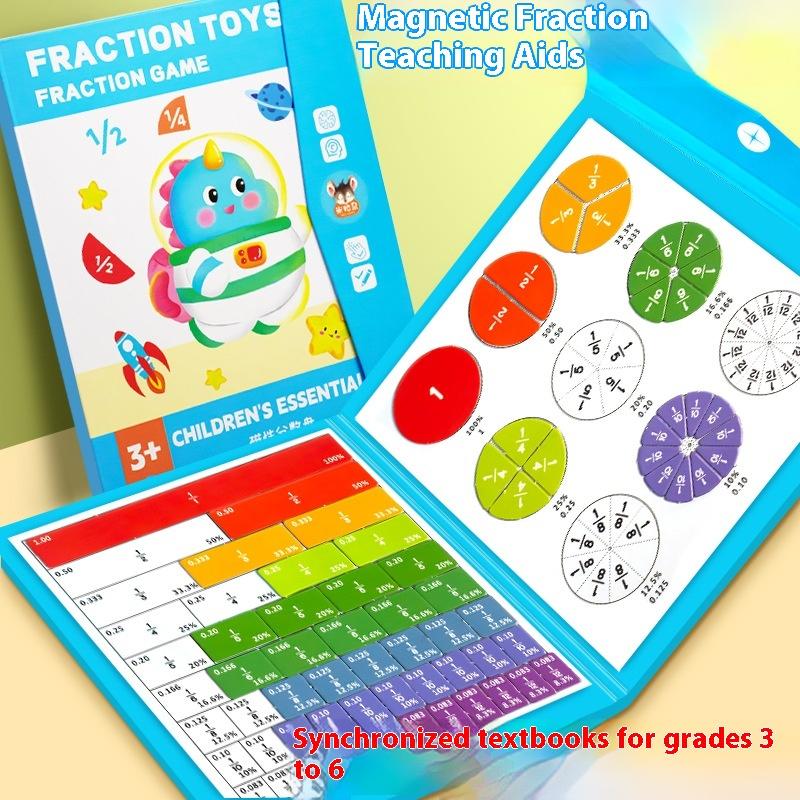 1 Set Kids Magnetic Fraction T - Math Manipulative Set ulasan dan harga