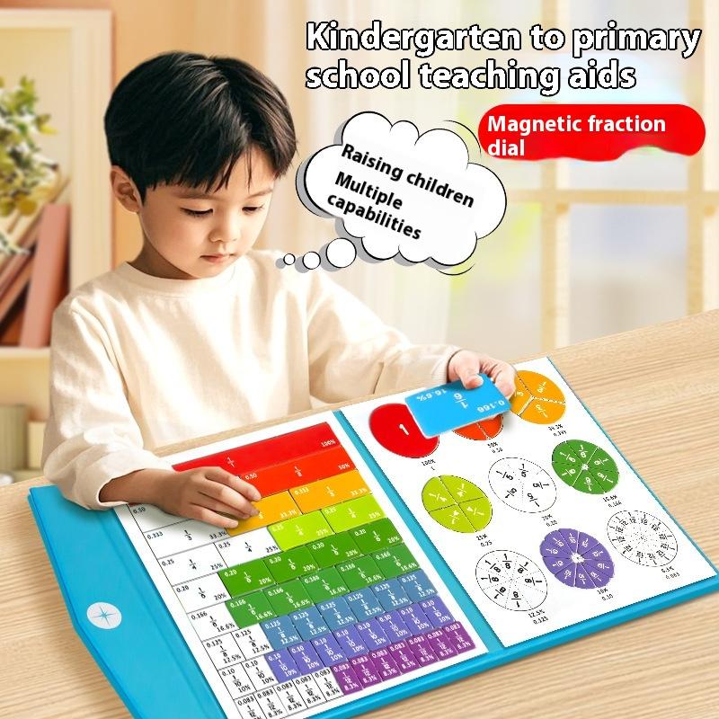 1 Set Kids Magnetic Fraction T - Math Manipulative Set ulasan dan harga