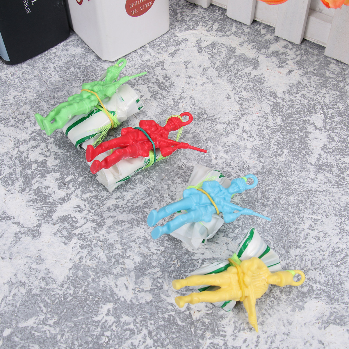 10Pcs Soldier Parachute Hand T - Kids Outdoor Education ulasan dan harga