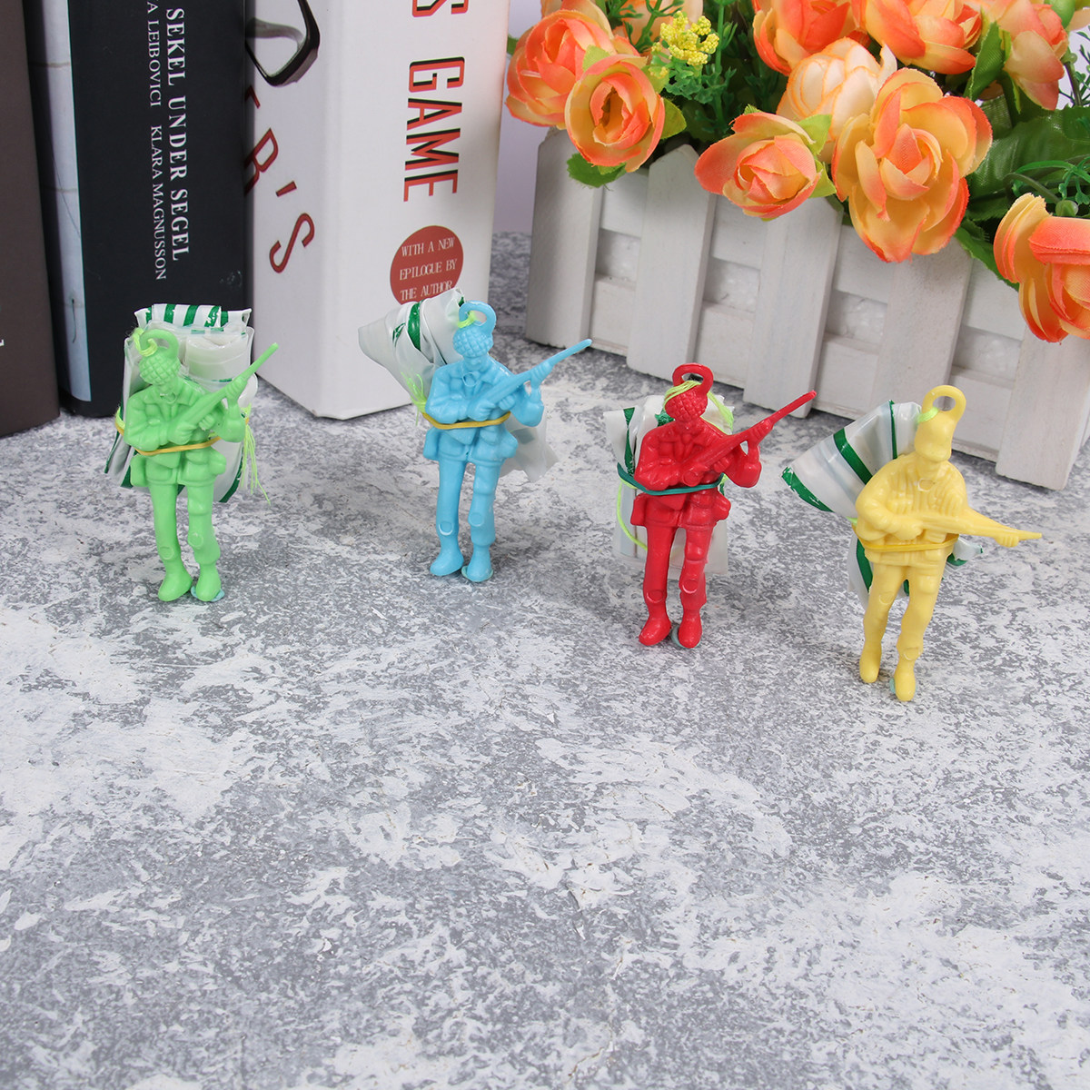 10Pcs Soldier Parachute Hand T - Kids Outdoor Education ulasan dan harga