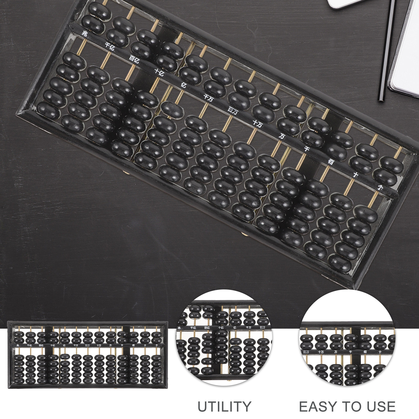 Chinese Wooden Abacus 13-Colum - Abacus Counting Bead ulasan dan harga