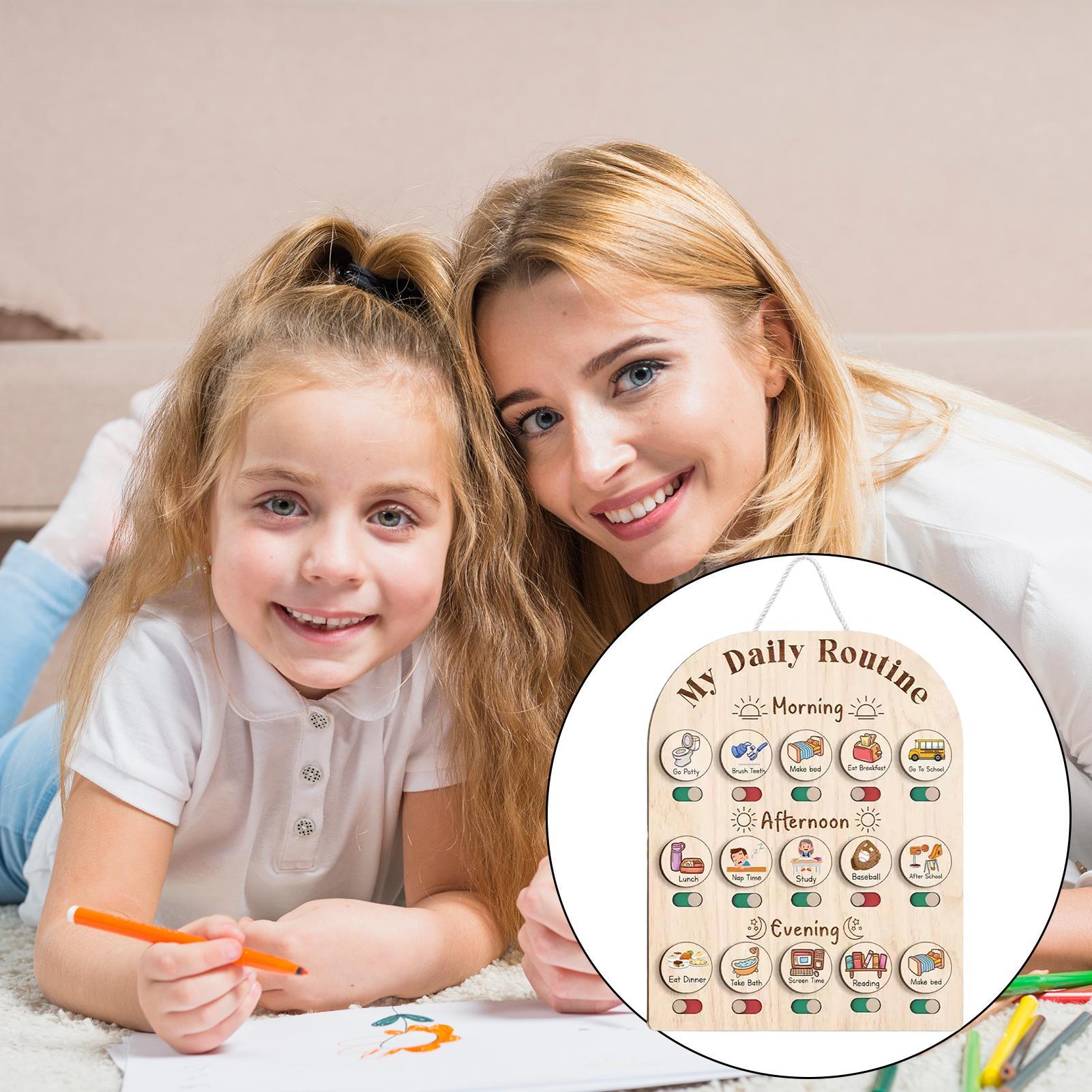 Visual Schedule For Kids Morni - Kids Education Planner ulasan dan harga