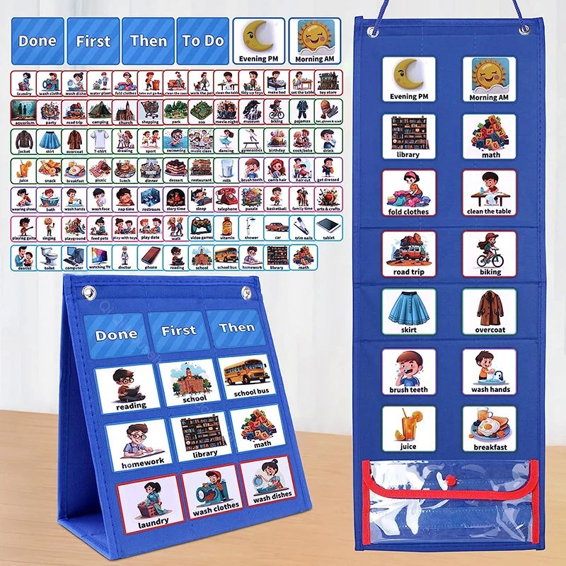 Kid Visual Schedule Hanging Vi - Kids Education Planner ulasan dan harga