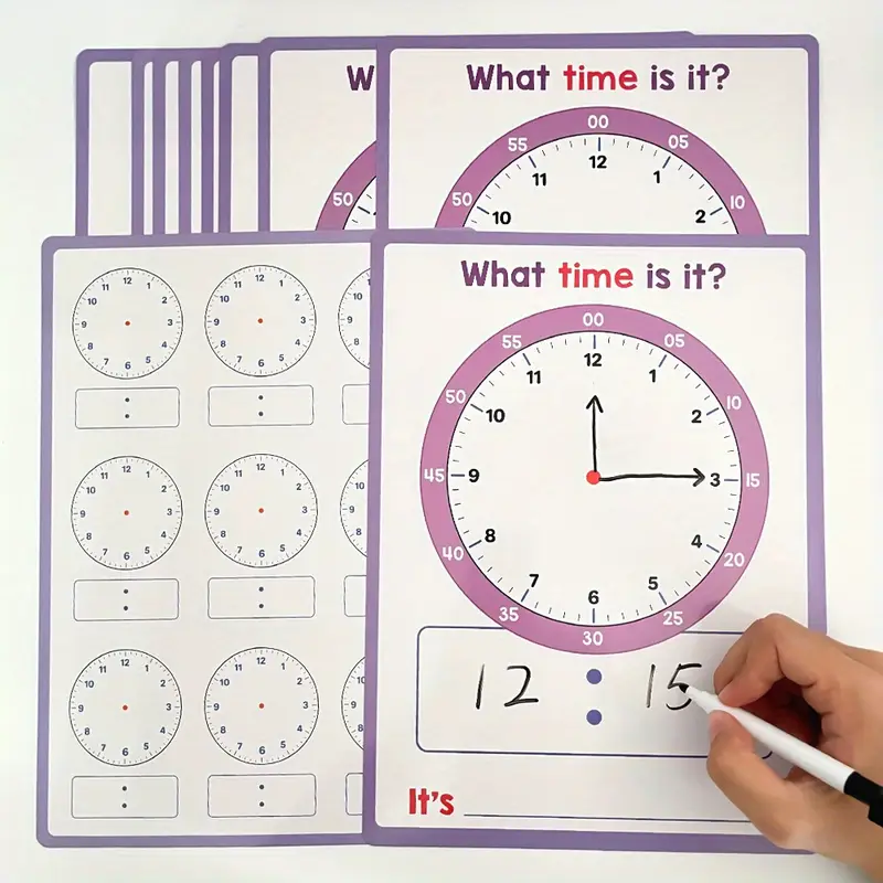10-Pack Time Teaching Kit for  - Math Manipulative Set ulasan dan harga