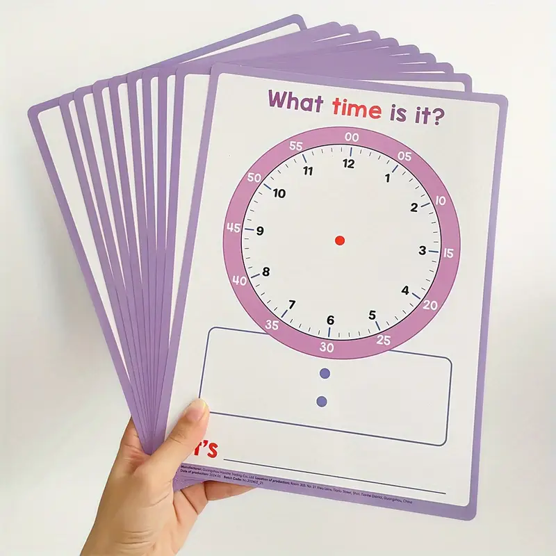 10-Pack Time Teaching Kit for  - Math Manipulative Set ulasan dan harga