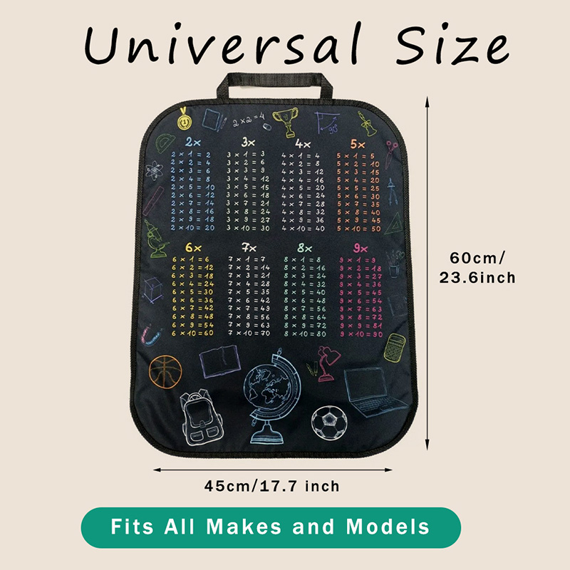 1pc Waterproof Car Seat Cover  - Multiplication Table Mat ulasan dan harga