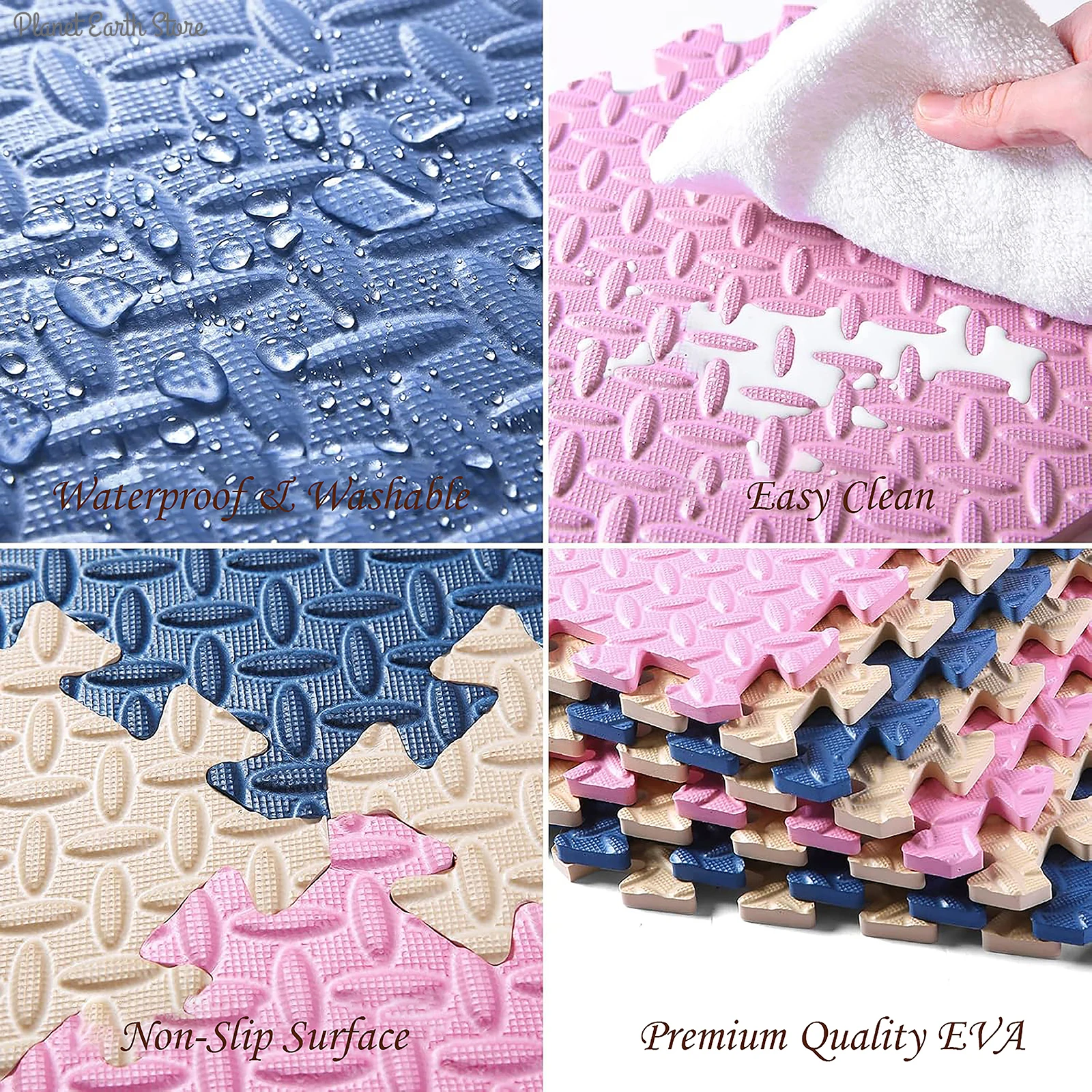 Foam Baby Play Mat Puzzle Mat  - Kids Education Rug ulasan dan harga
