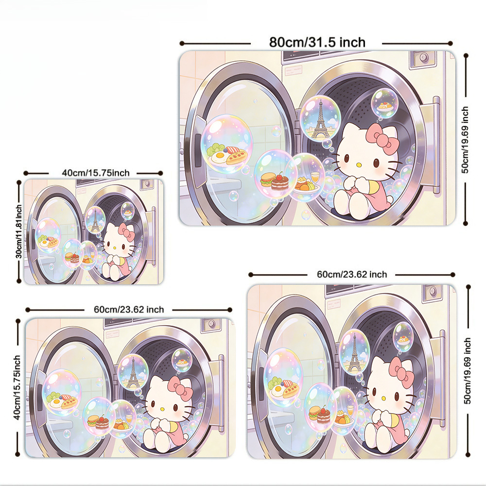 Hello Kitty Washing Machine Bu - Multiplication Table Mat ulasan dan harga