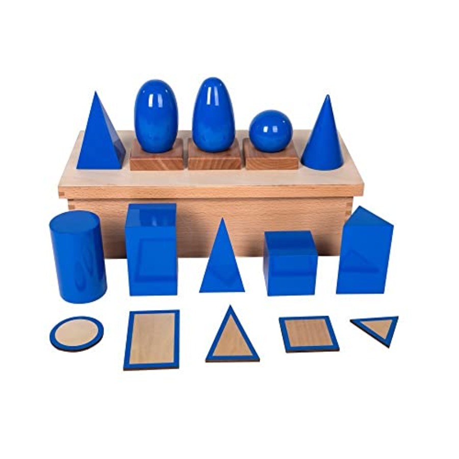 Large 3D Shapes Geometric Soli - Math Manipulative Set ulasan dan harga
