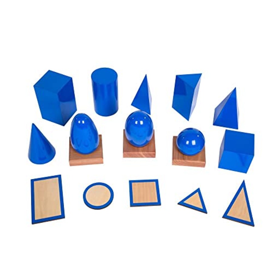 Large 3D Shapes Geometric Soli - Math Manipulative Set ulasan dan harga