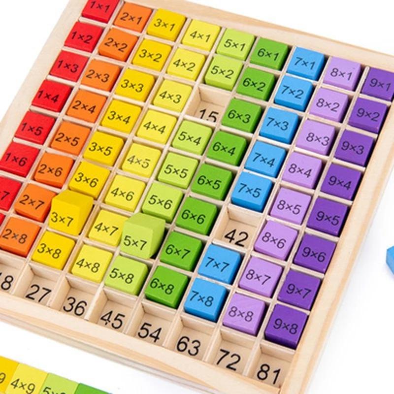 Montessori Educational Wooden  - Multiplication Table Mat ulasan dan harga