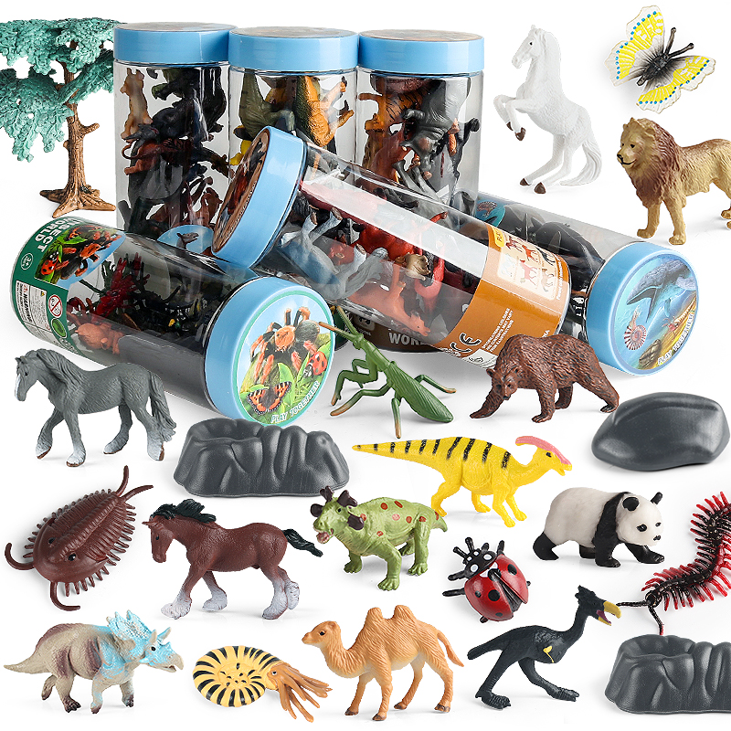 Oenux Miniature Animals Set Wi - Kids Without Education ulasan dan harga