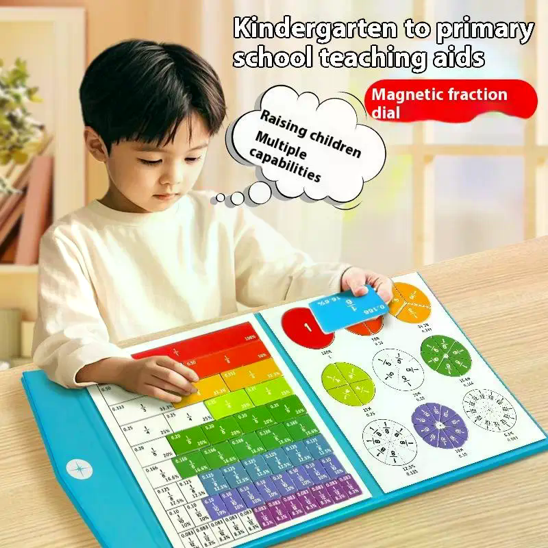 1 Set Kids Magnetic Fraction T - Math Manipulative Set ulasan dan harga