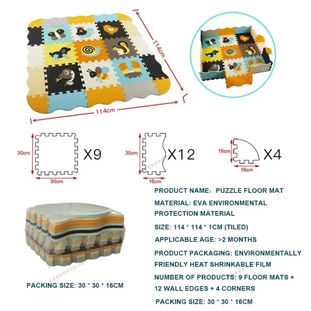 EVA Foam Baby Play Mat Soft Ba - Kids Education Rug ulasan dan harga