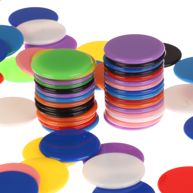 100Pcs Counting Chips Set 25MM - Math Manipulative Set ulasan dan harga