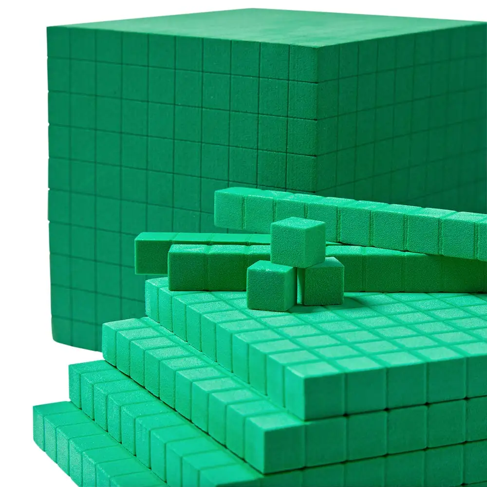 Green Foam Base Ten Blocks Com - Math Manipulative Set ulasan dan harga