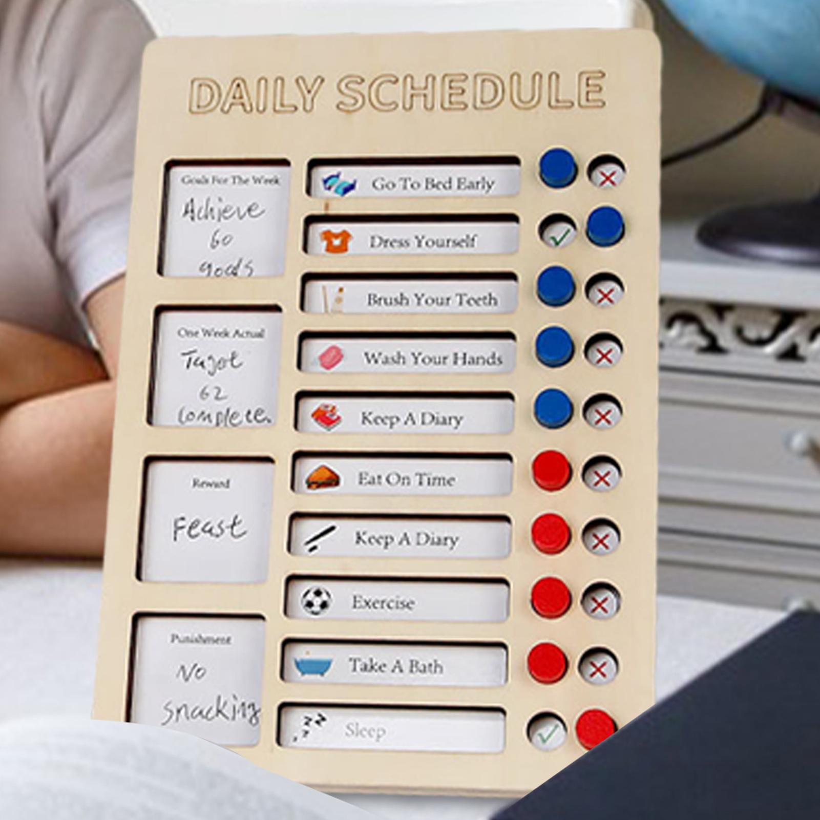 Routine Planner Board Reusable - Kids Education Planner ulasan dan harga