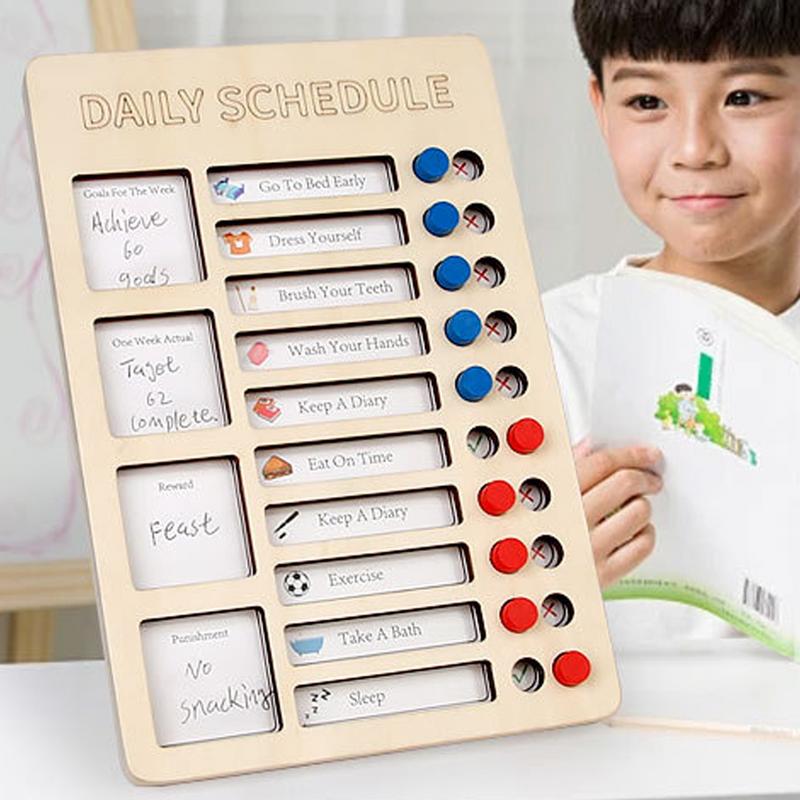 Routine Planner Board Reusable - Kids Education Planner ulasan dan harga
