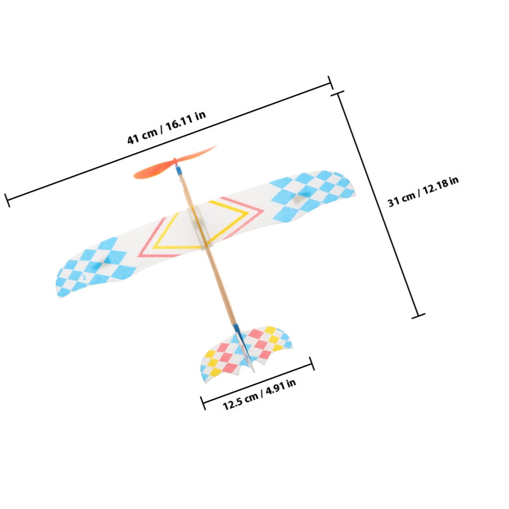 8Pcs Rubber Band Airplane Smal - Kids Outdoor Education ulasan dan harga
