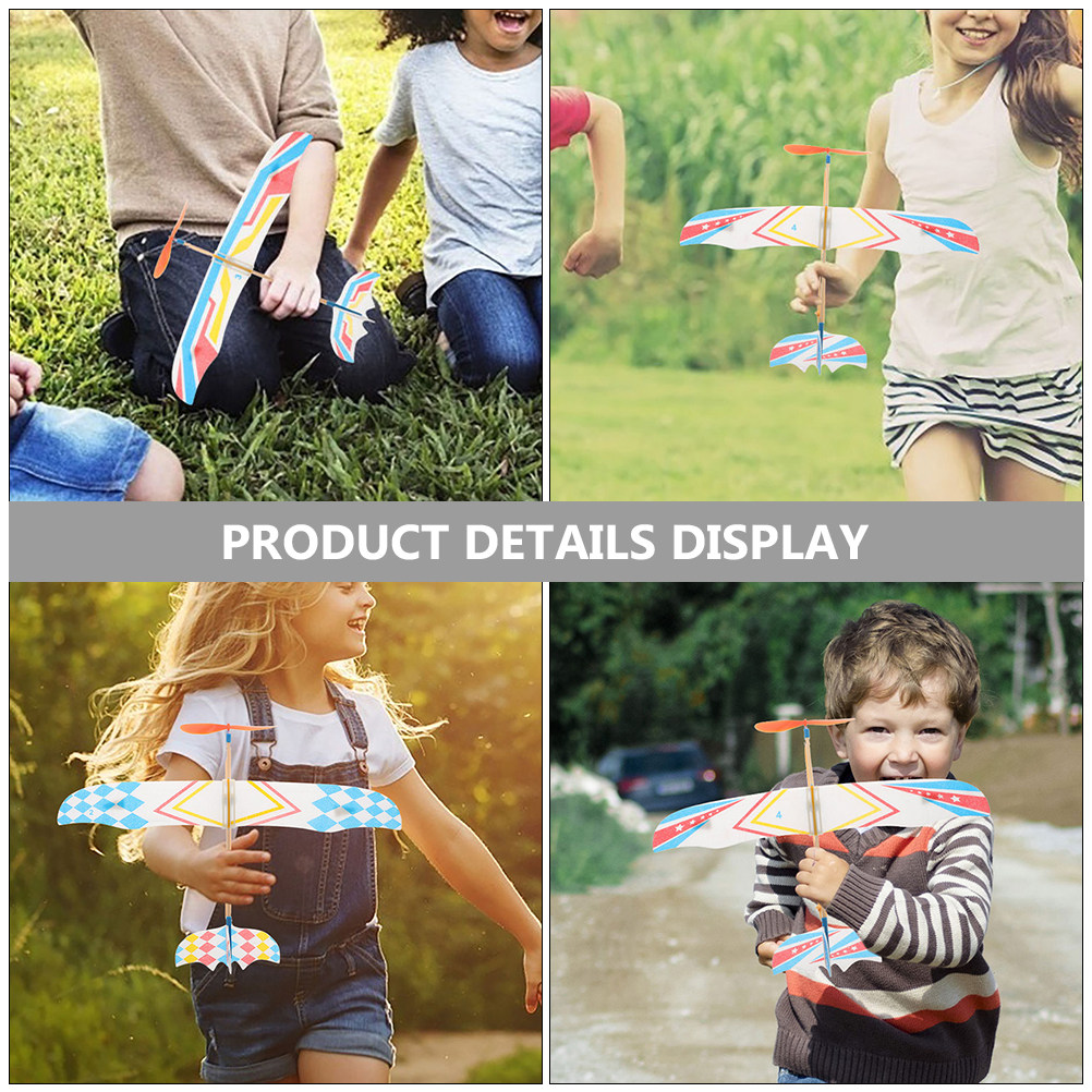 8Pcs Rubber Band Airplane Smal - Kids Outdoor Education ulasan dan harga