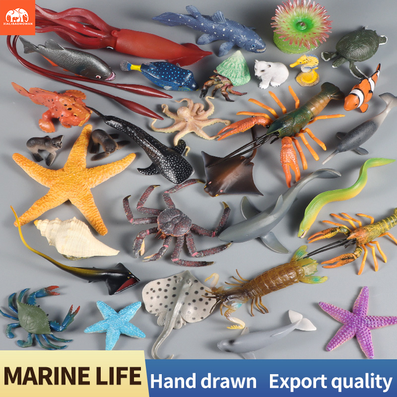 Sea Life Animal Action Figures - Kids First Education ulasan dan harga
