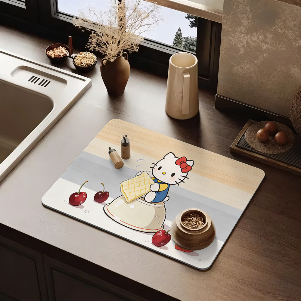 Hello Kitty Cherry Wiping Bowl - Multiplication Table Mat ulasan dan harga