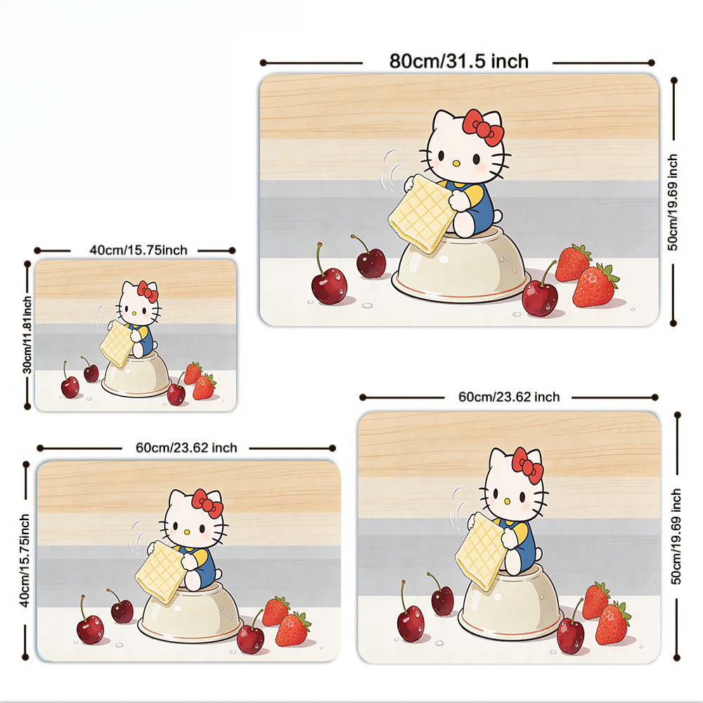 Hello Kitty Cherry Wiping Bowl - Multiplication Table Mat ulasan dan harga