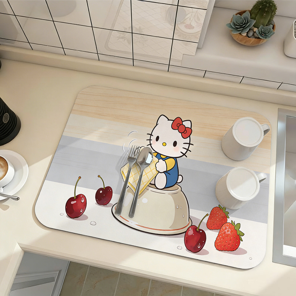 Hello Kitty Cherry Wiping Bowl - Multiplication Table Mat ulasan dan harga