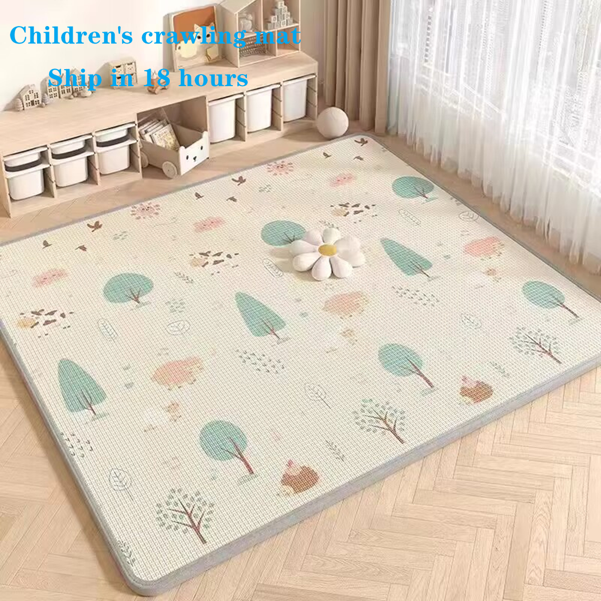 5 sizes to choose Cartoon Baby - Kids Education Rug ulasan dan harga