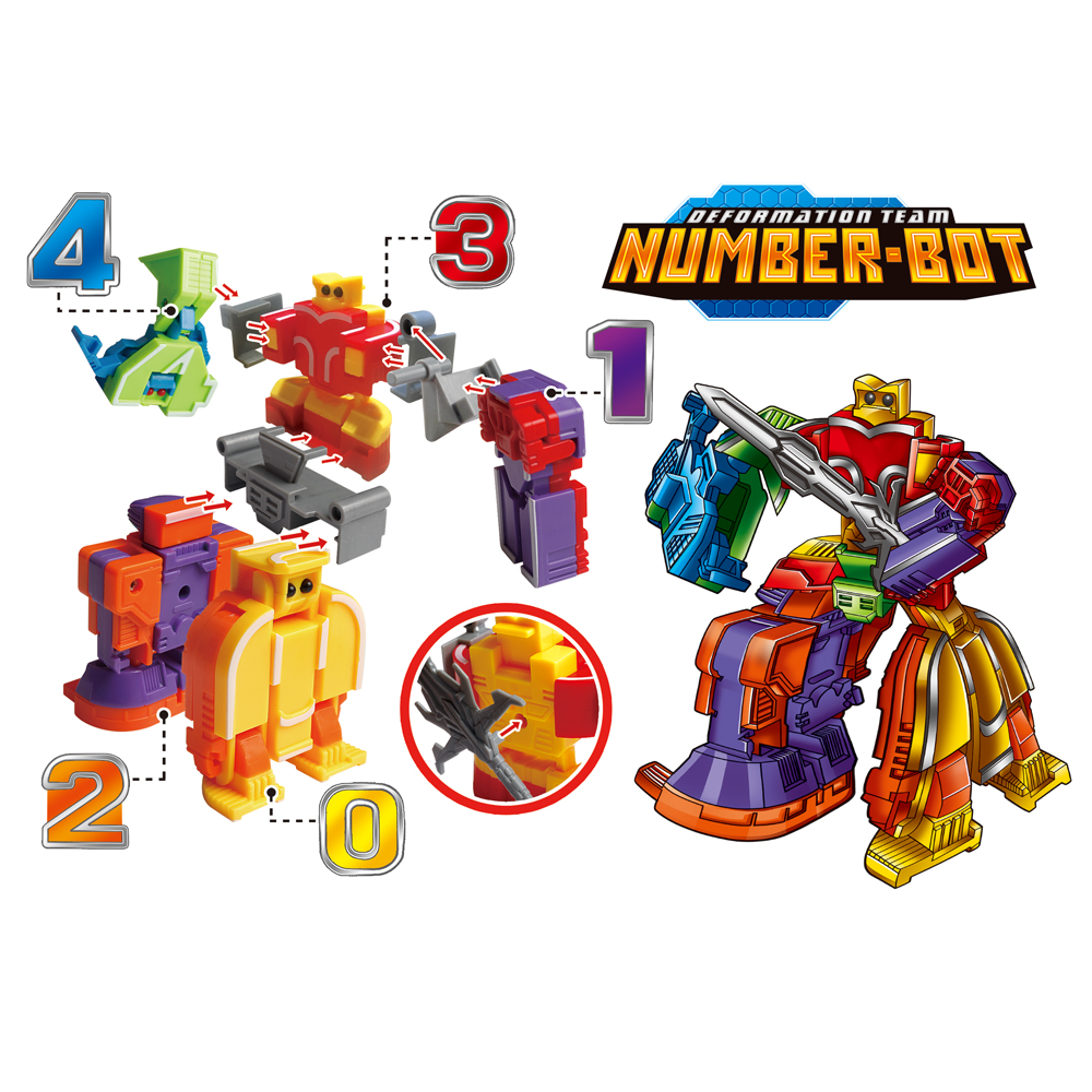 Number robot Toys, Digit Bots  - Kids First Education ulasan dan harga