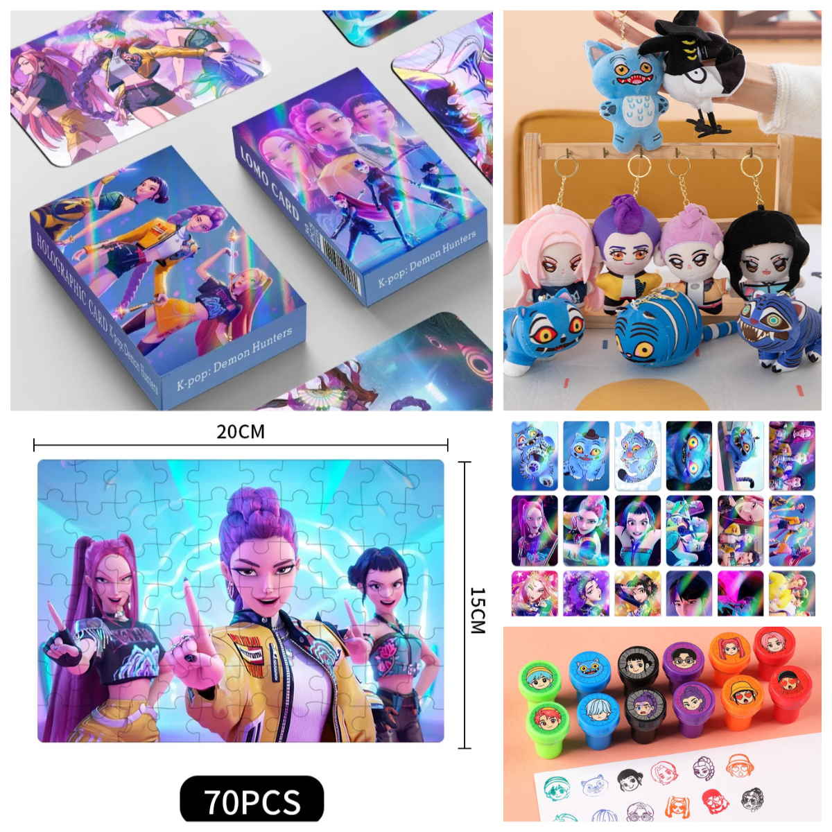Cartoon Plush Keychain & Puzzl - Kids First Education ulasan dan harga